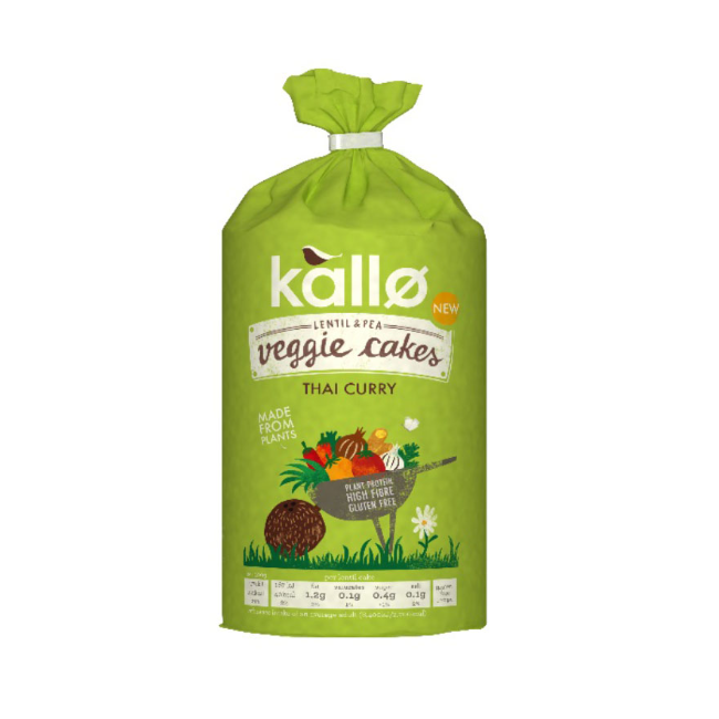 Kallo Thai Curry Veggie Cakes 125g