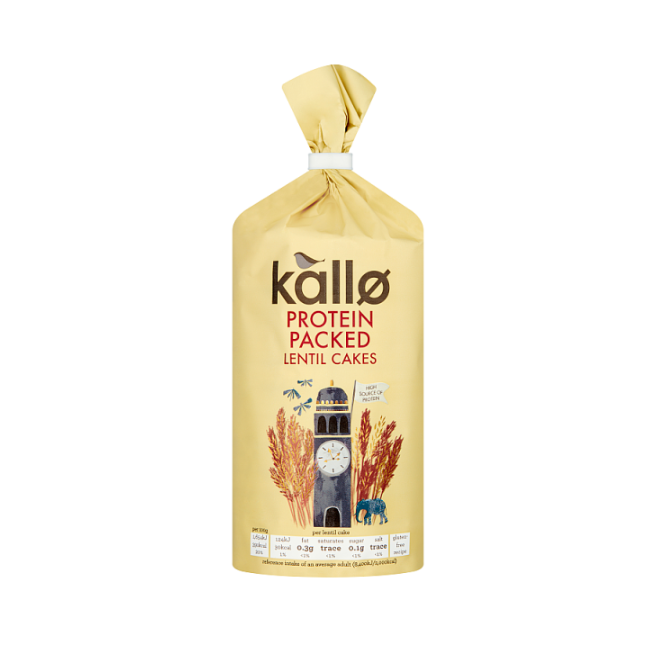 Kallo Protein Packed Lentil Cakes 100g