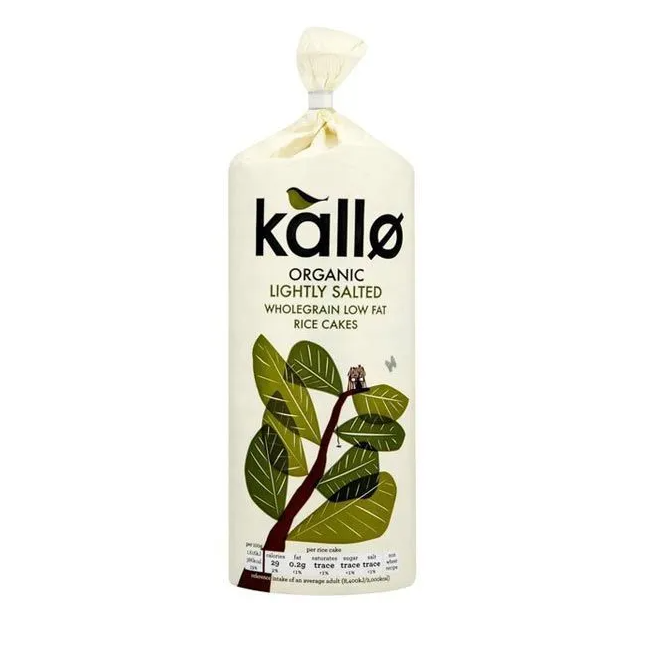 Kallo Organice Lightly Slated Rice Cakes 130g