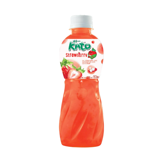 Kato Nata De Coco Strawberry Juice 320ml