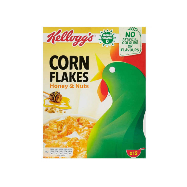 Kellog's Corn Flakes Honey & Nut 375grm