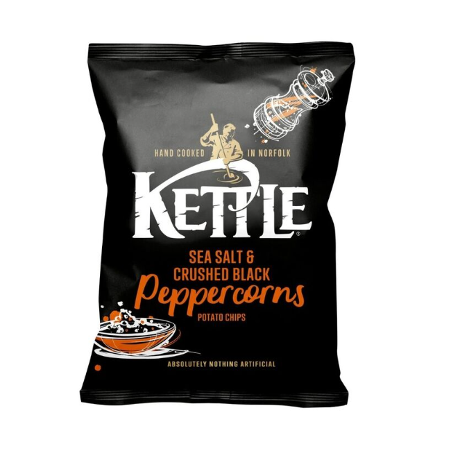 Kettle Sea Salt & Crushed Pepper Potato Chips 80g