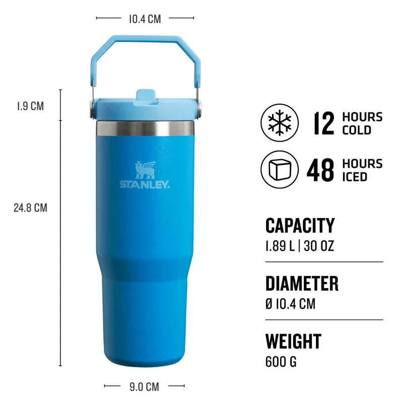 Stanley Classic Iceflow Flip Straw Tumbler 10-09993-313 Azure