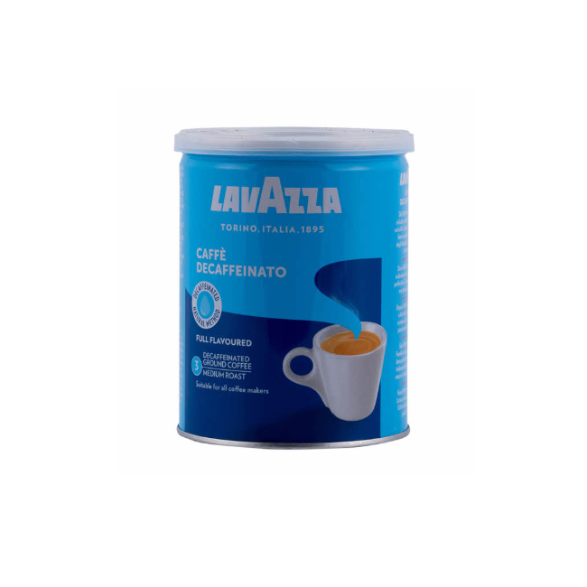 Lavazza Caffe Decaffeinato Ground Coffee Tin 250g