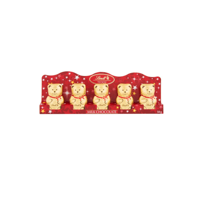 Lindt Teddy Mini 5-Pack 50g