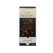 Lindt Excellance 100% Cocoa Bar 50g