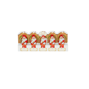 CHOC Milk Chocolate Santa 5-Pack 50g