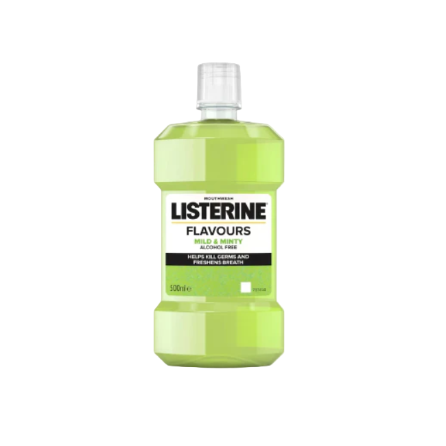 Listerine Mild & Minty Mouthwash 500ml