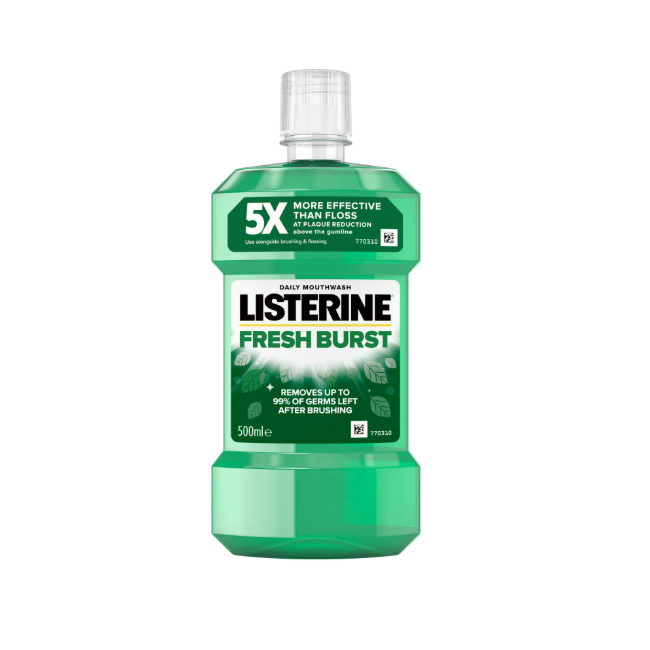Listerine Fresh Burst Mouthwash 500ml