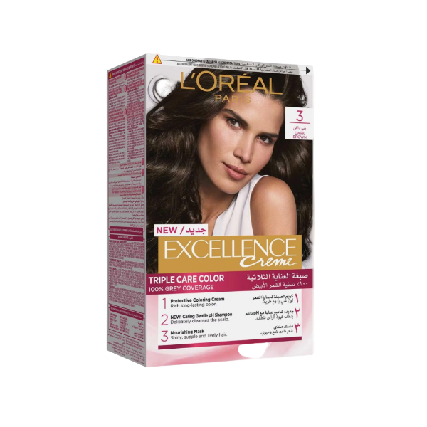 Loreal Excellence Creme 3 Dark Brown