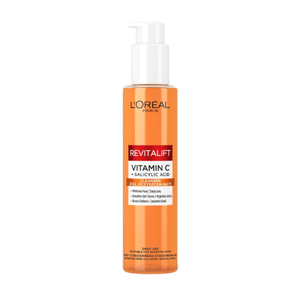 Loreal Revitalift Vitamin C + Salicylic Acid Cleanser Face Wash Gel 150ml
