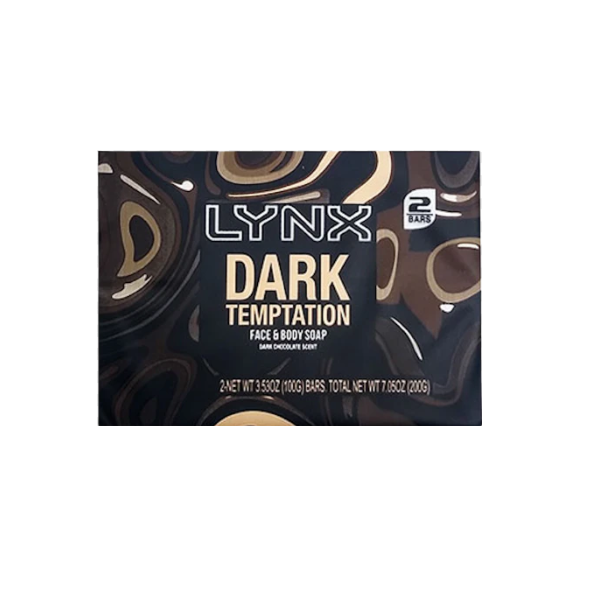 Lynx Face and Body Soap Dark Temptation Twin 100g