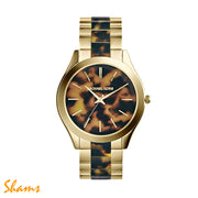 Michael Kors Tortoise Shell Dial Gold MK4284 - Shams Shopping Centre Shams Shopping Centre  