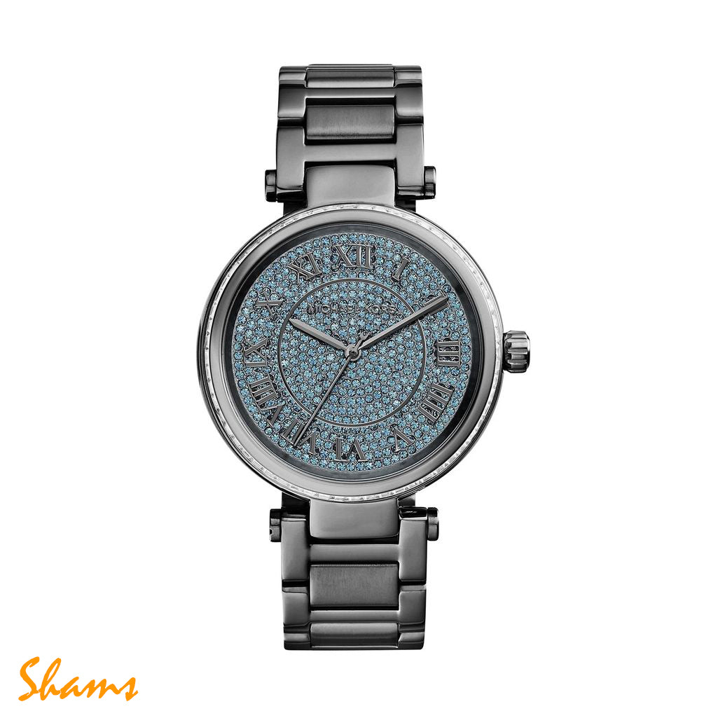 Michael Kors Skylar Blue Pave Dial MK6087 - Shams Shopping Centre Shams Shopping Centre  