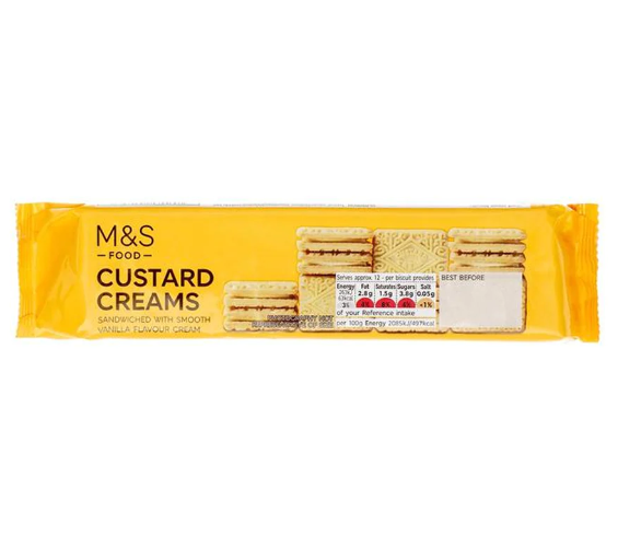 M&S Custard Creams 150g - Shams Shopping Centre Marks & Spencer  