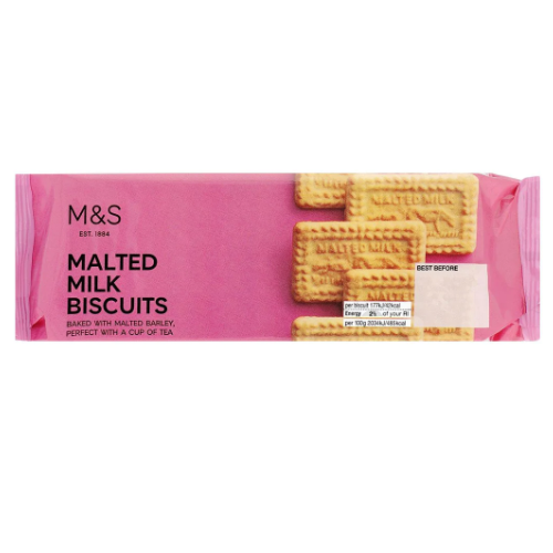 M&S Malted Milk Biscuits 200g - Shams Shopping Centre Marks & Spencer  
