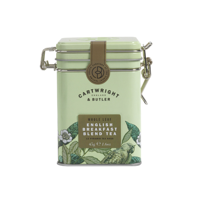 Cartwright & Butler English Breakfast Pyramid Tea Bags in Tin 45g