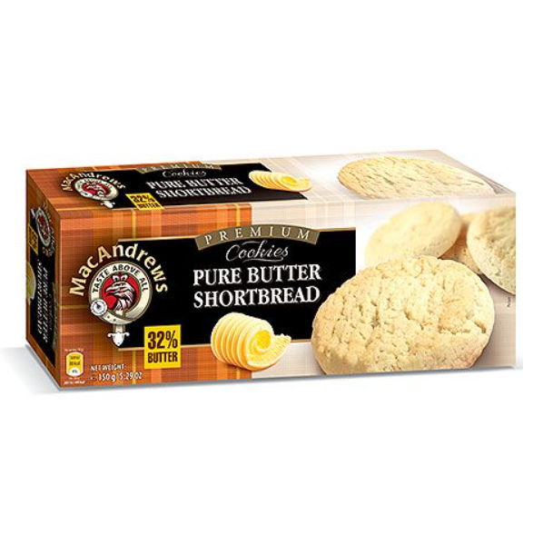 Mac Andrews Pure Butter Shortbread Cookies 150g - Shams Shopping Centre Mac Andrews  