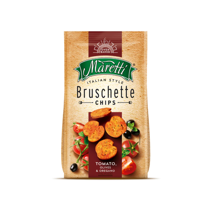 Maretti Bruschette Tomato Olive & Oregano 70g