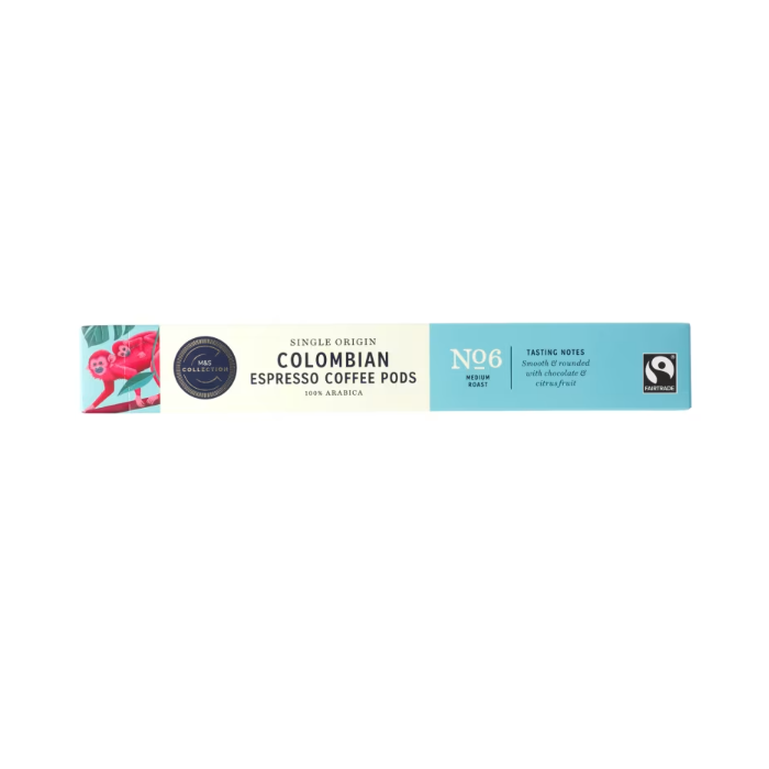 M&S Colombian Espresso Coffee Pods 50g