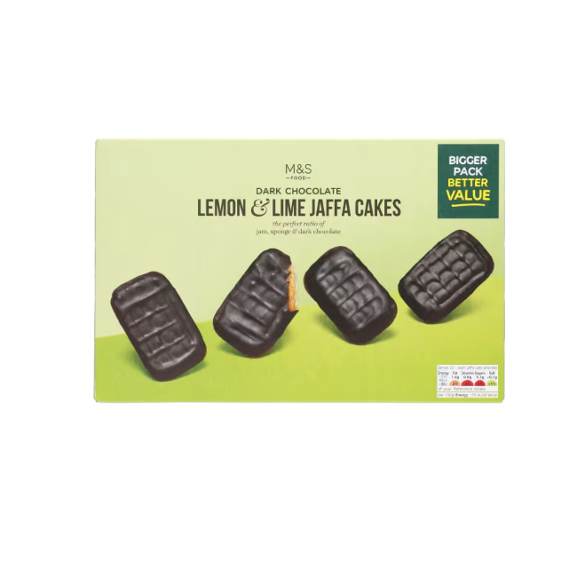 M&S Dark Chocolate Lemon & Lime Jaffa Cakes 250g