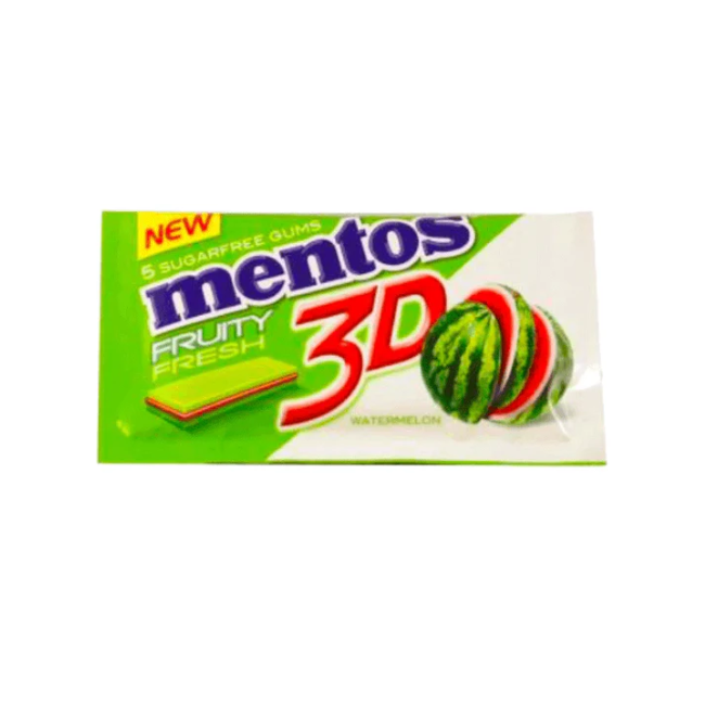Mentos Fruity Fresh Watermelon 3D Suger Free Gums