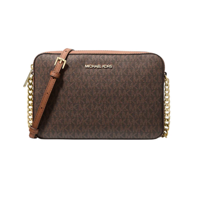 Michael Kors Large EW Crossbody Bag-Brown