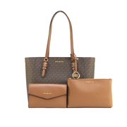 Michael Kors Charlotte Large Leather 3in1 Tote with Crossbody Handbag