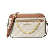 Michael Kors Jet Set East West Crossbody Bag-Vanilla/Brown