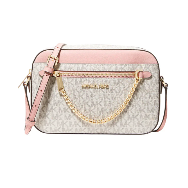 Michael Kors Jet Set East West Crossbody Bag-Powder Blush