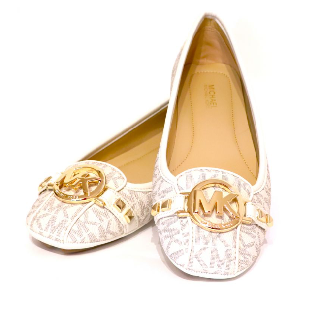 Michael Kors Fulton MOC Pyramind Stud Vanilla Shoe