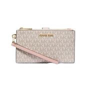 Michael Kors Jet Set Travel Double Zip Wristlet - Vanila Pink