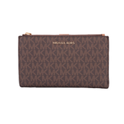 Michael Kors Signature Logo Jet Set Travel Wallet/Card Holder