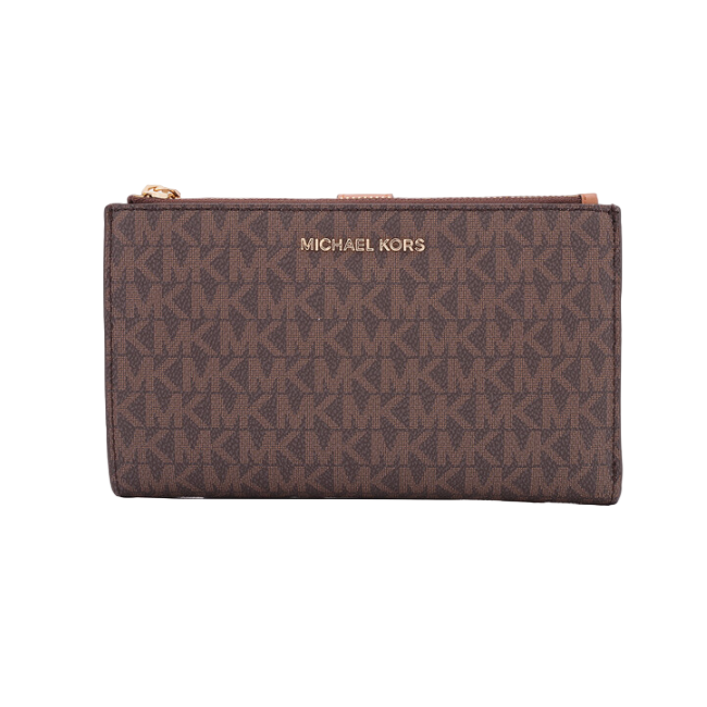 Michael Kors Signature Logo Jet Set Travel Wallet/Card Holder