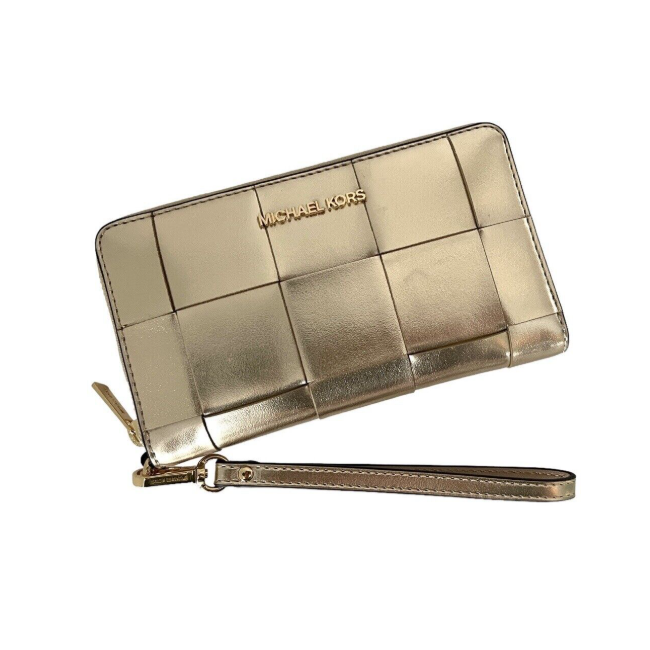 Michael Kors Jet Set Travel Wristlet Wallet -Golden