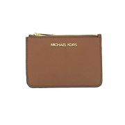 Michael Kors Jet Set Travel Leather Wallet Brown Card Holder