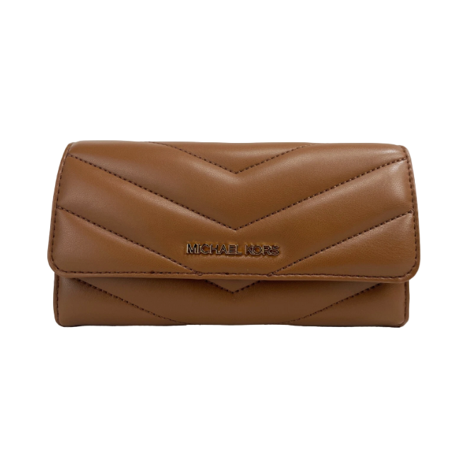 Michael Kors Jet Set Quilted Leather Trifold Wallet