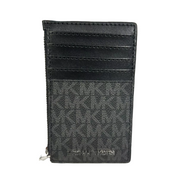 Michael Kors Jet Set Travel Top Zip Card Case /Wallet Black