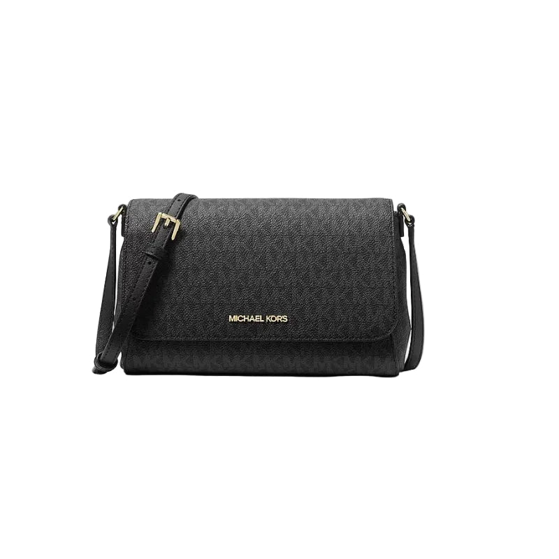 Michael Michael Kors Medium Logo Convertible Crossbody-Black