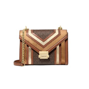 Michael Kors Whitney Medium Signature Metallic Shoulder Bag