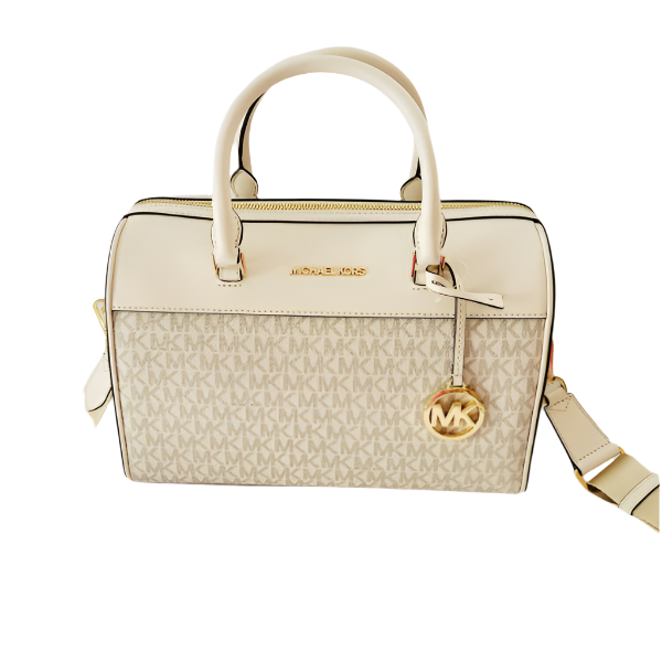 MICHAEL KORS Duffle Travel LT Cream Multi Bag MD 35S2GTFU2B