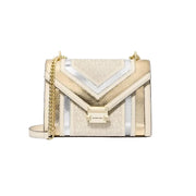 Michael Kors Whitney Medium Flap Chain Strap Shoulder Bag-Pale Multi Color