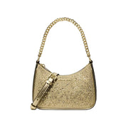 Michael Kors Jet Set Small Embellished Convertible Bag-Gold