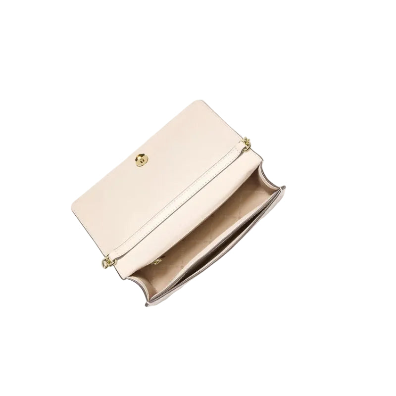 Michael Kors Jet Set Medium Signature Logo Crossbody Bag-Light Cream