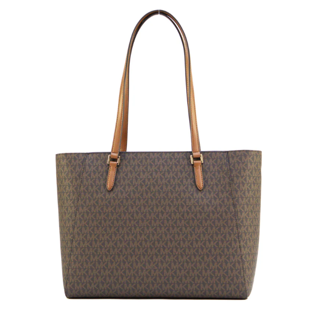 Michael Kors Charlotte Large Leather 3in1 Tote with Crossbody Handbag