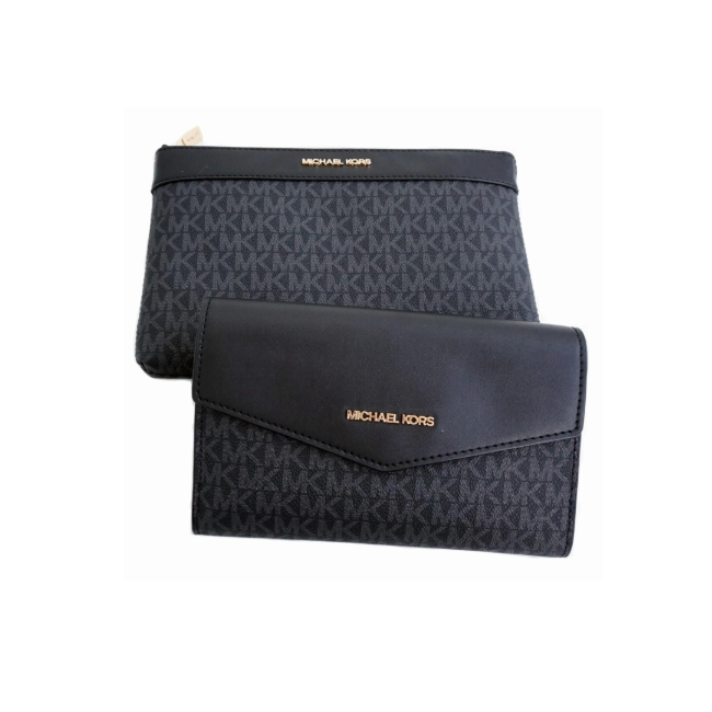 Michael Kors Large Leather 3in1 Tote Crossbody Handbag Black