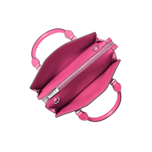 Michael Kors Sheila Vegan Leather Satchel Bag-Dragonfruit
