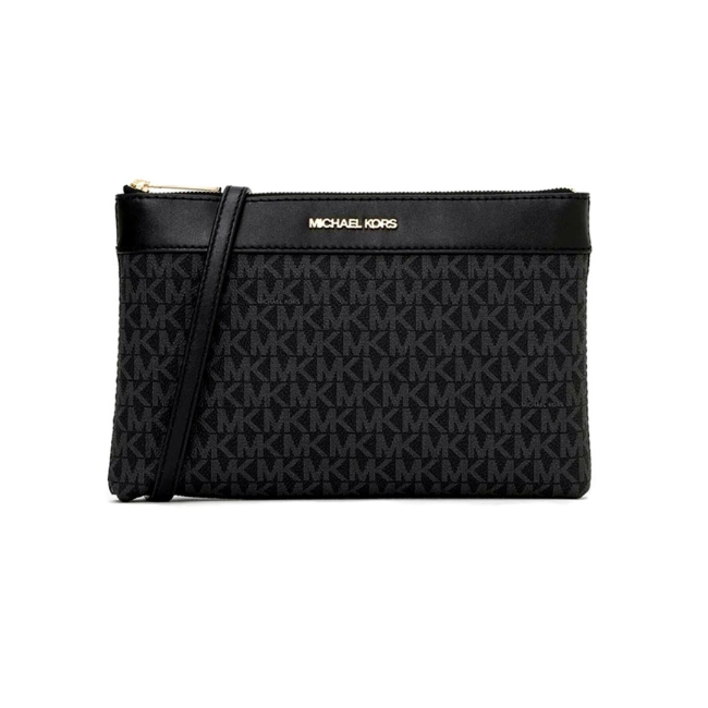Michael Kors Large Leather 3in1 Tote Crossbody Handbag Black