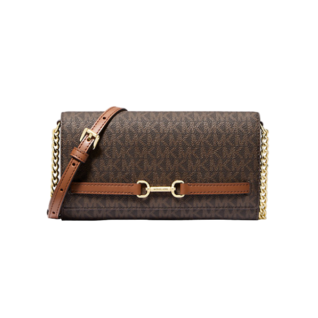 Michael Kors Carson Large Signature Logo Convertible Crossbody Bag - Brown