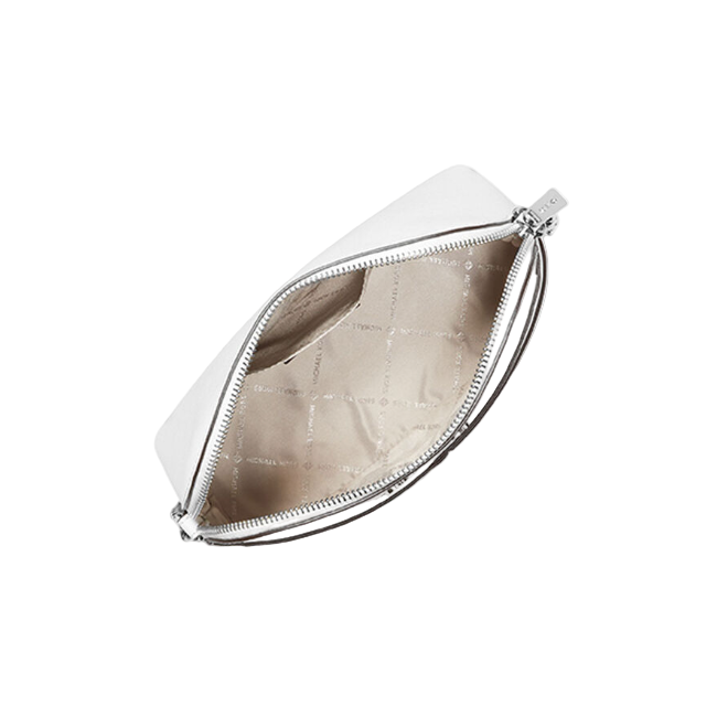 Michael Kors Women Leather Medium Dome Crossbody Bag-Optic White